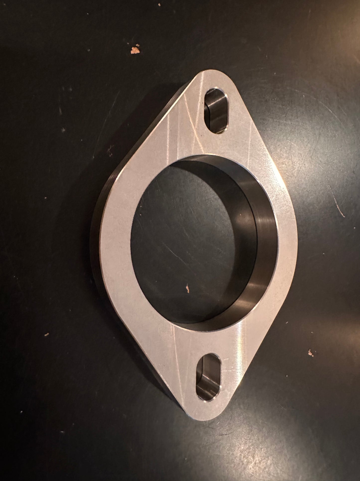 EVQ 2.5” Diameter Stainless Steel Two-Bolt Exhaust Flange (1/2” thick)