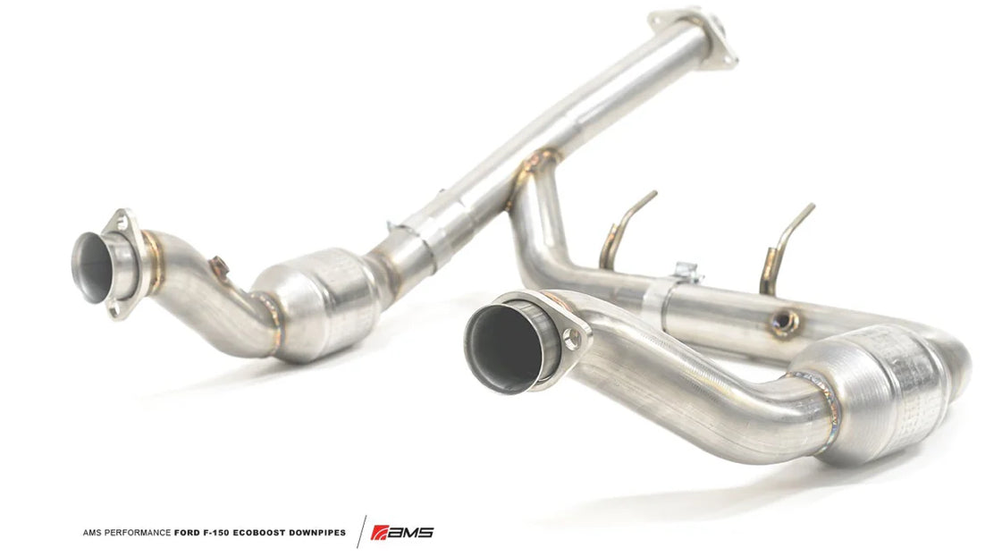 AMS F150 Catted Down Pipe & Adapter Flanges