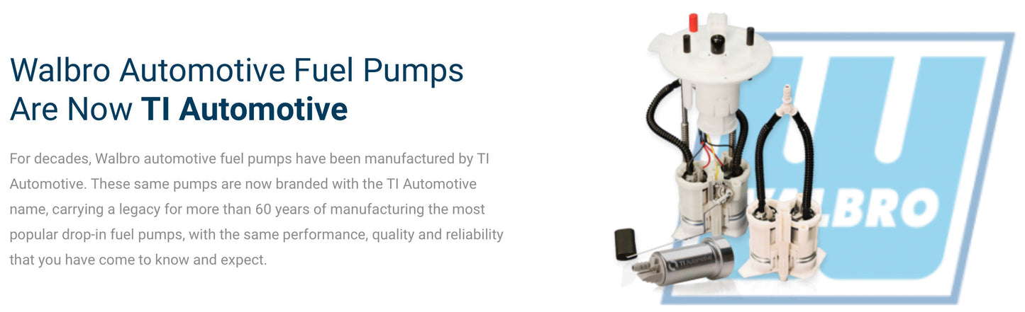 Walbro TI Automotive VQ 525LPH Hellcat Fuel Pump