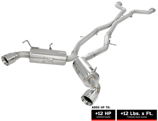 Takeda 2.5” VHR Stainless Steel Cat-Back Performance Exhaust System (48-36107)