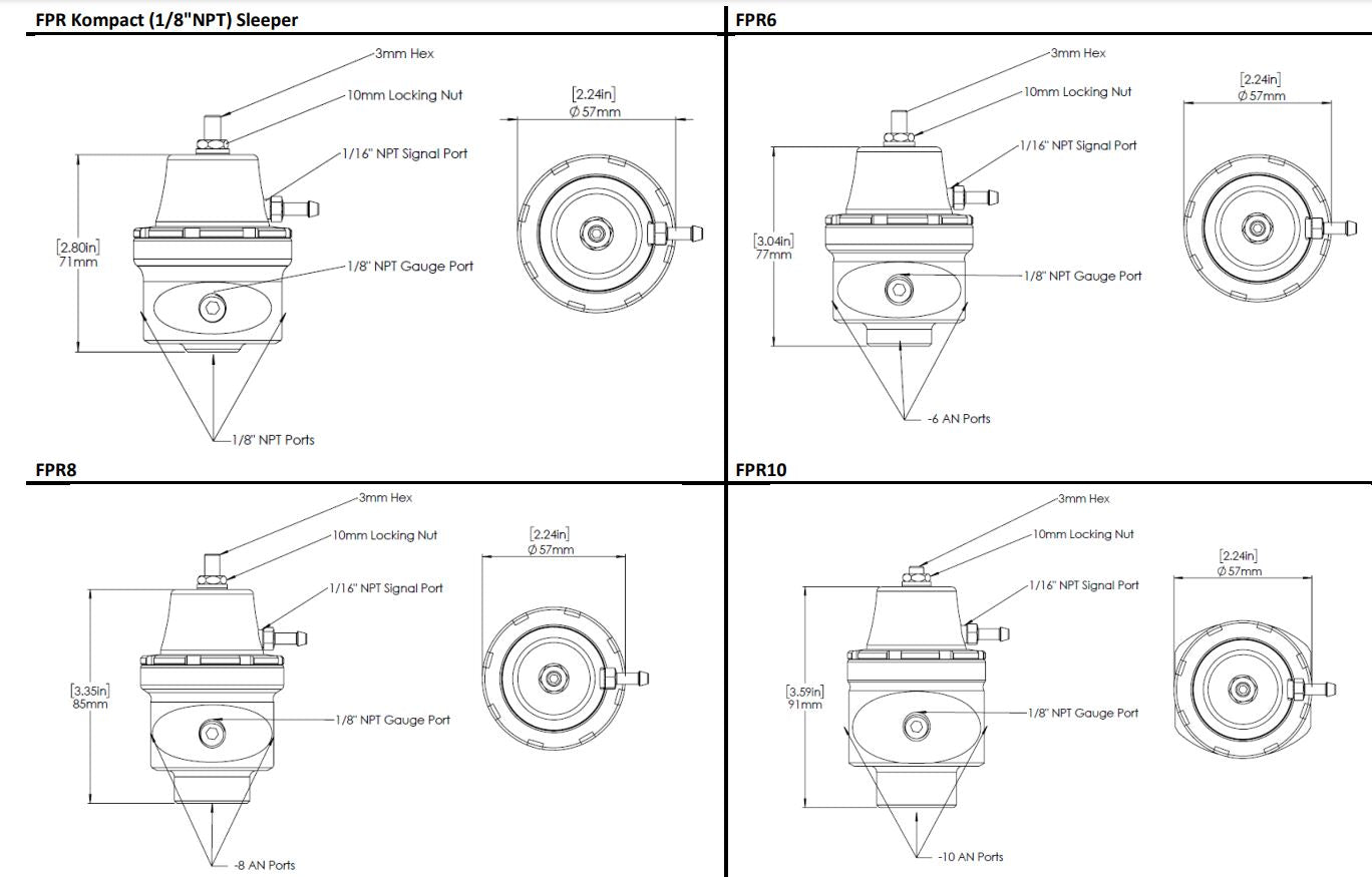 Turbosmart FPR Series Fuel Pressure Regulator