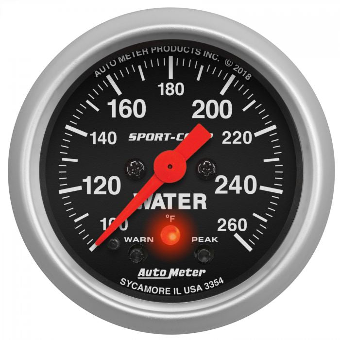 Autometer 2 1/16” Sport Comp Series Stepper Motor Gauge Collection