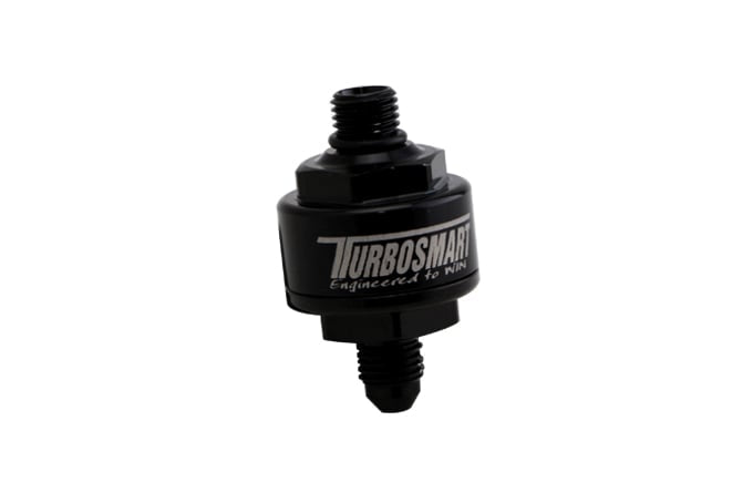 Turbosmart Billet Aluminum Inline Turbo Oil Filter (Choose Size)