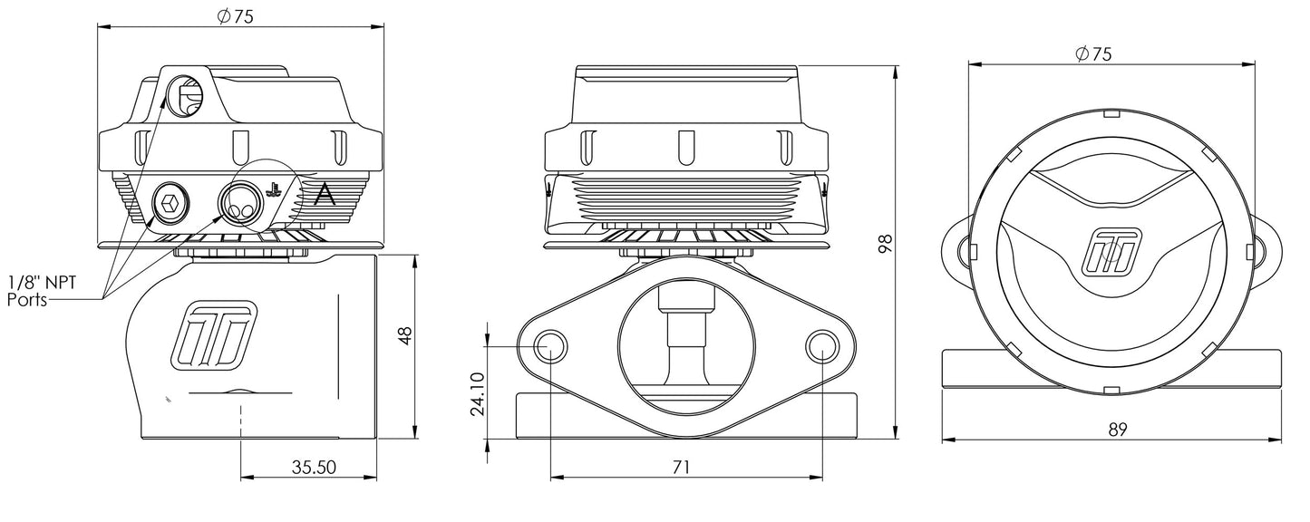 Turbosmart GenV UltraGate50 External Waste Gate