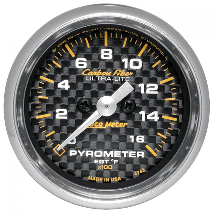 Autometer 2 1/16” Carbon Fiber Series Stepper Motor Gauge Collection
