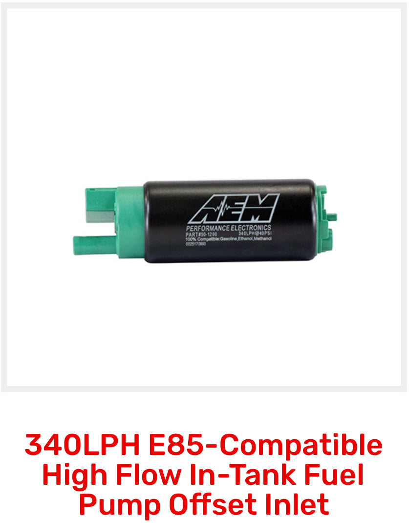 AEM VQDE VQHR VHR Gasoline / Ethanol E85 340lph Fuel Pump