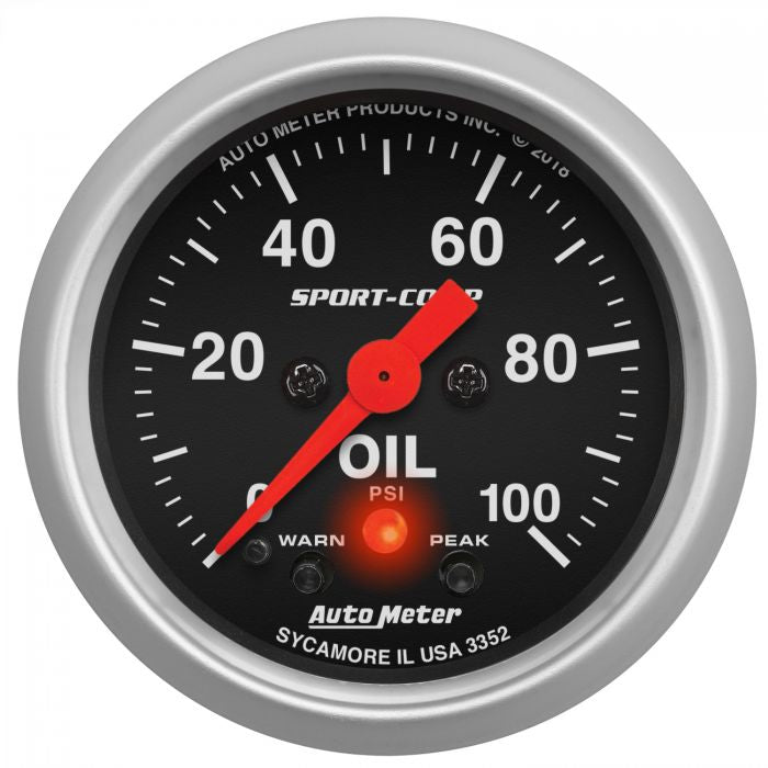 Autometer 2 1/16” Sport Comp Series Stepper Motor Gauge Collection