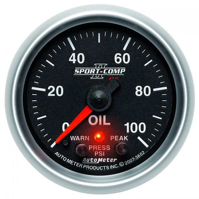 Autometer 2 1/16” Sport Comp II Stepper Motor Gauge Collection