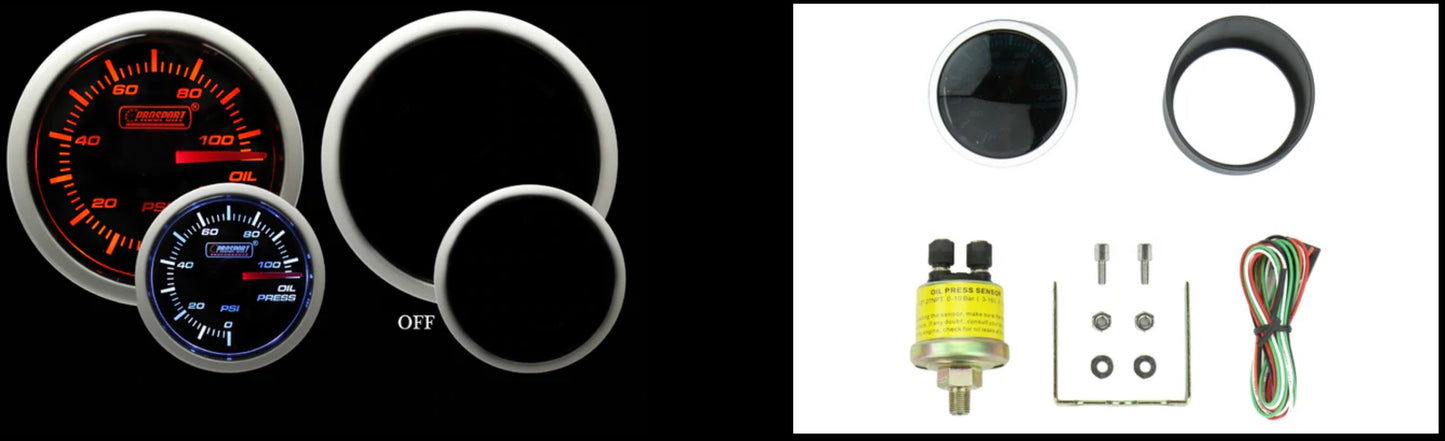 Prosport Performance Gauges 2 1/16” Performance Series