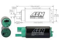 AEM VQDE VQHR VHR Gasoline / Ethanol E85 340lph Fuel Pump