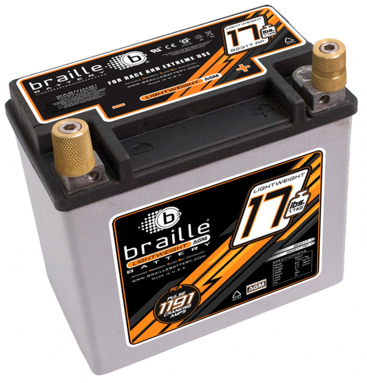 Braille Lightweight 17lb AMG Battery (B2317RP)