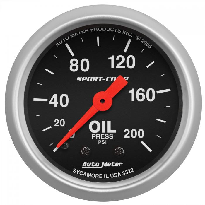 Autometer 2 1/16” Sport Comp Series Mechanical Gauge Collection