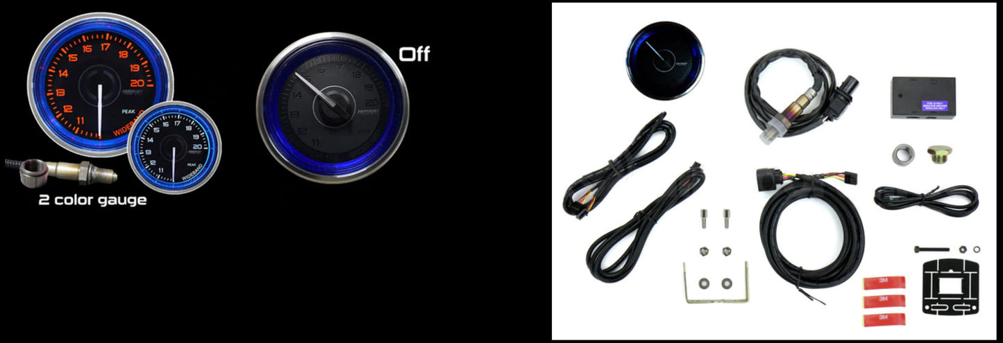 Prosport Performance Gauges 2 1/16” Crystal Blue Series