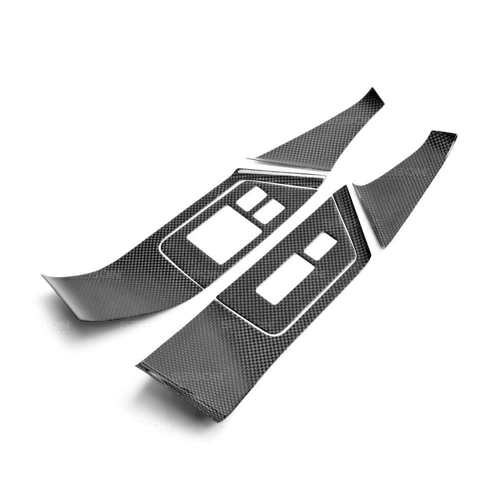 Seibon Carbon Fiber Interior Door Trim 12-Piece Set 2009-2016 GT-R