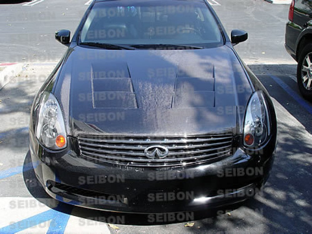 Seibon Carbon Fiber TS-Style Hood 2003-2007 G35 (Coupe)