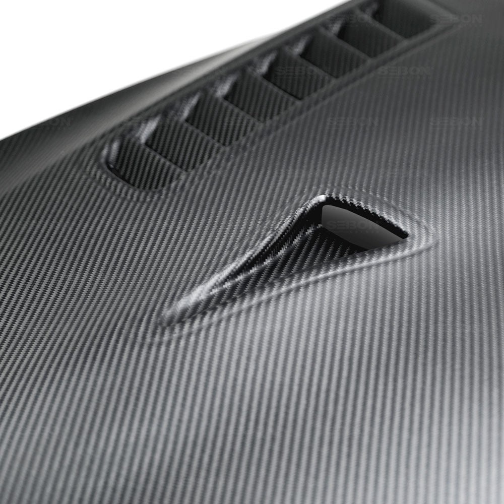 Seibon Dry Carbon Fiber ES-Style Hood (Matte Finish) 2009-2016 GT-R