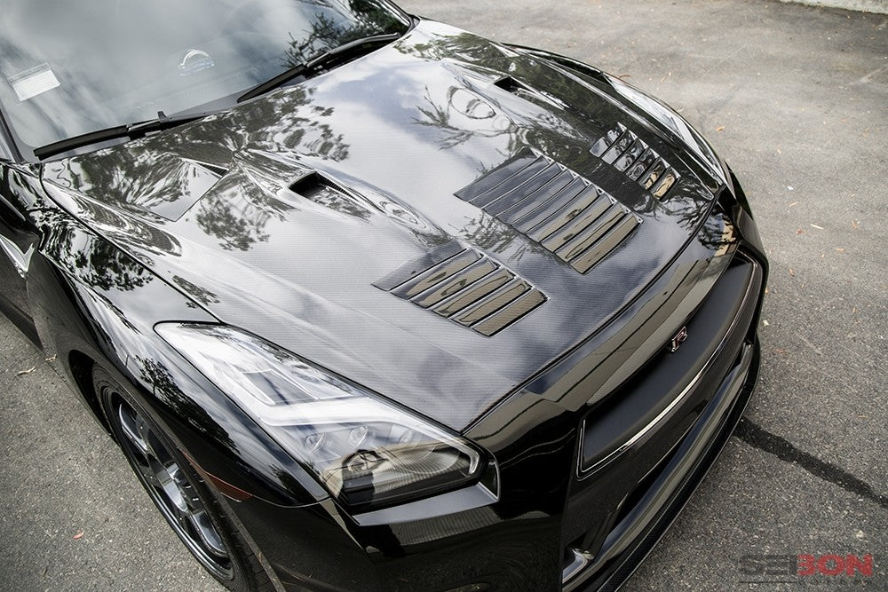Seibon Carbon Fiber GTII-Style Hood 2009-2016 GT-R