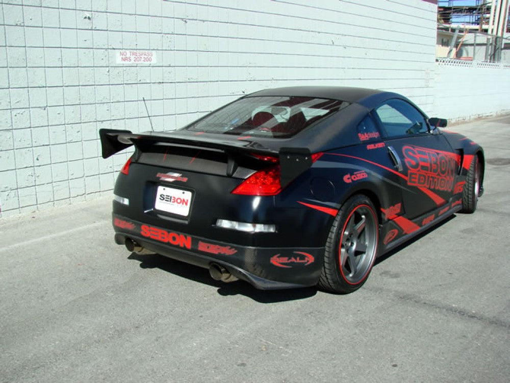 Seibon Carbon Fiber TT-Style Rear Lip 350z