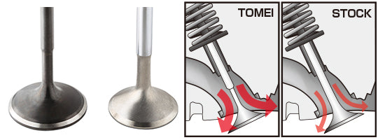 Tomei VQDE Intake & Exhaust Racing Valves