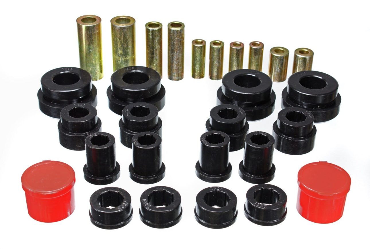 Energy Suspension VQDE VQHR Polyurethane Front Control Arm Bushing Set (7.3121)