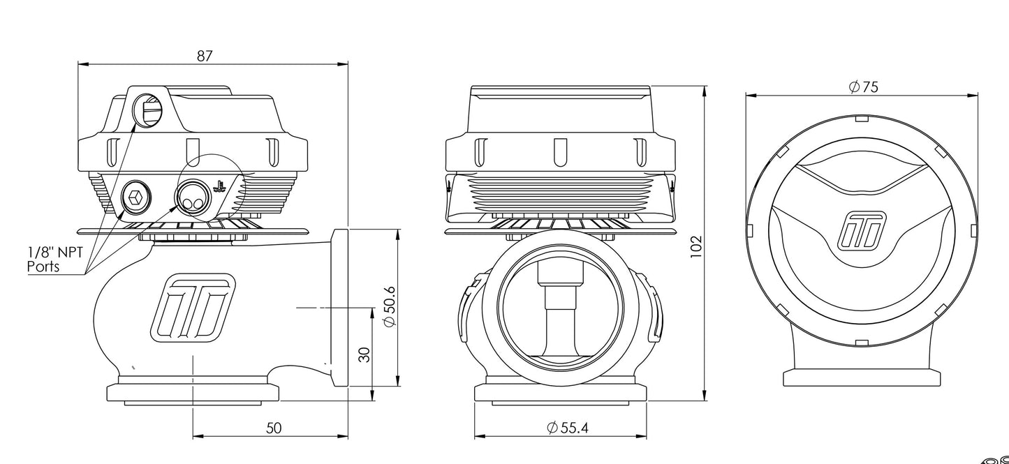 Turbosmart GenV CompGate40 External Waste Gate