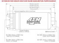 AEM Inline Gasoline / Ethanol 400lph Fuel Pump