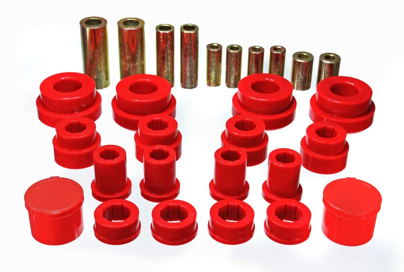 Energy Suspension VQDE VQHR Polyurethane Front Control Arm Bushing Set (7.3121)