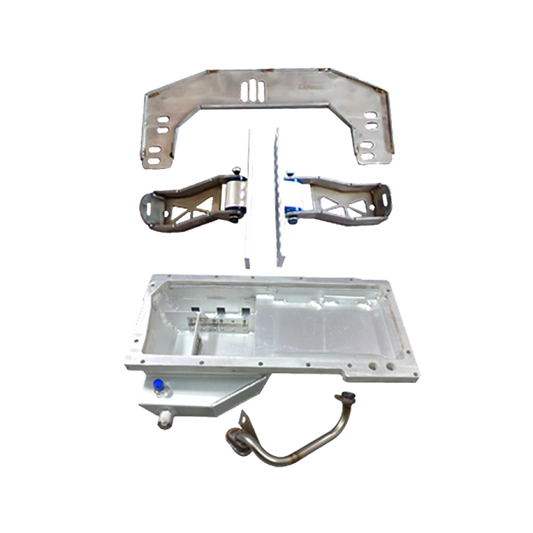 CX Racing LS1 Engine T56 Transmission Mount Oil Pan for 350z Swap LSX