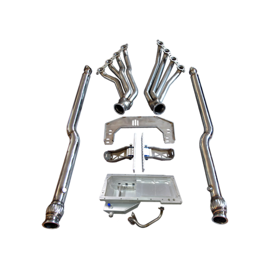 CX Racing LSX LS1 Engine T56 Transmission Mount Header Downpipe Oil Pan for Nissan 350z Swap