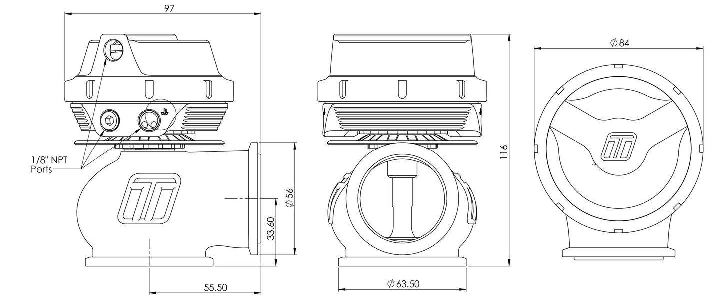 Turbosmart GenV HyperGate45 External Waste Gate