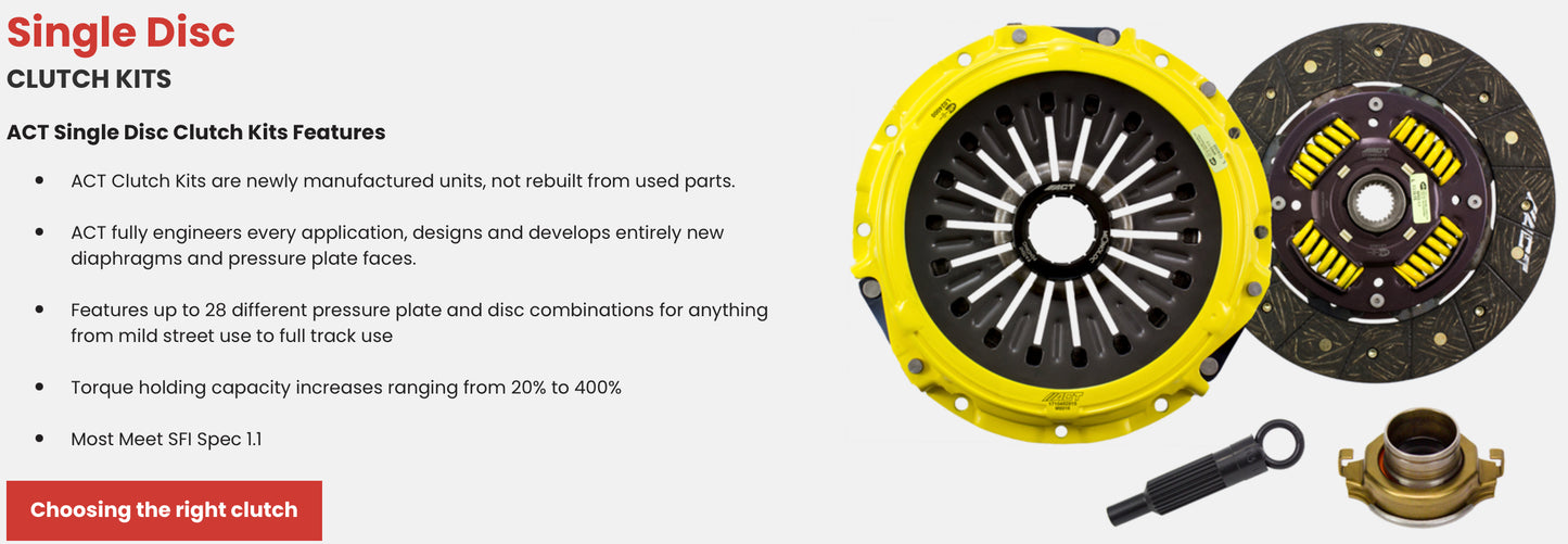 ACT VQDE 580ft-lb Clutch & Pressure Plate Track Kit (NZ1-HDR6)