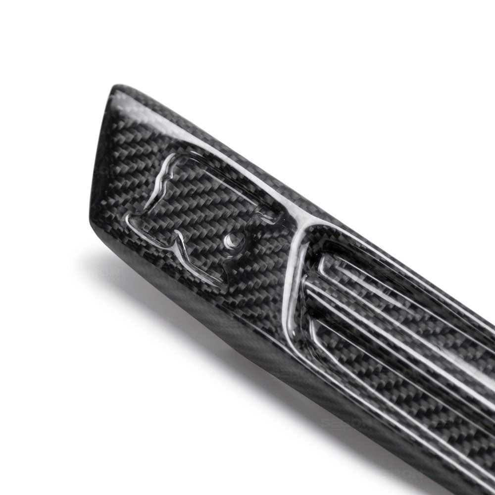 Seibon Carbon Fiber Fender Duct Logo (Pair) 2009-2014 GT-R